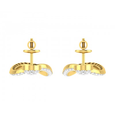 Eeva Diamond Earrings in Gold 